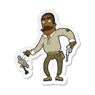 etiket bir çizgi film vahşi batı kovboy