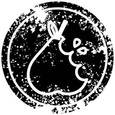 Sulu armut sıkıntılı simgesi simgesi