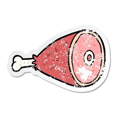 bir karikatür sıkıntılı etiket pişmiş et