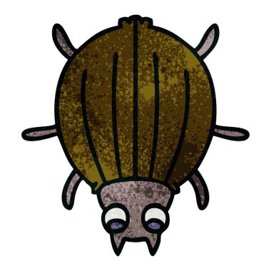 ilginç karikatür böceği el çekilmiş