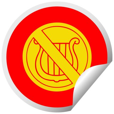 etiket çizgi film müzik izin verilen yok peeling daire