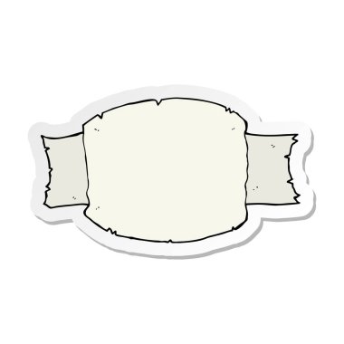 etiket bir karikatür kaydırma Banner