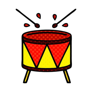 çizgi roman tarzı çizgi film davul