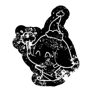 sevimli çizgi simge su nedir spouting bir filin sıkıntılı