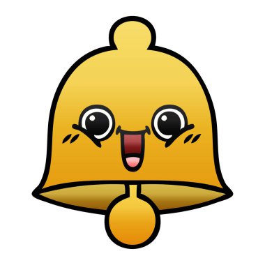 bir çan degrade gölgeli çizgi film