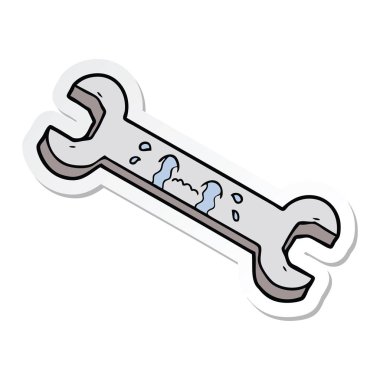 somun anahtarı ağlıyor çizgi film etiketi