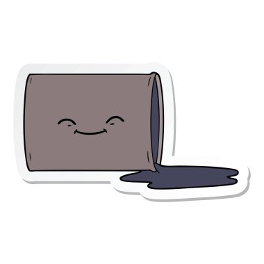 etiket bir karikatür mutlu petrol davul