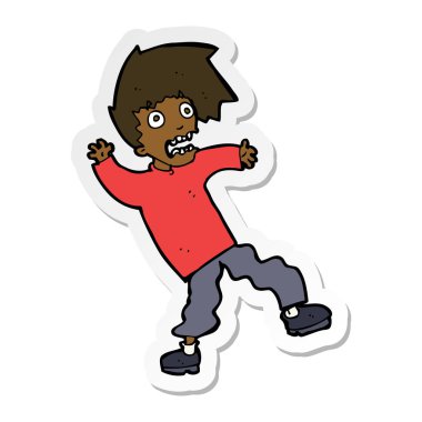 bir karikatür dostum dehşete etiket