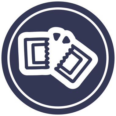 film bilet dairesel simgesi