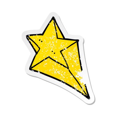 bir çizgi film yıldız sıkıntılı etiket