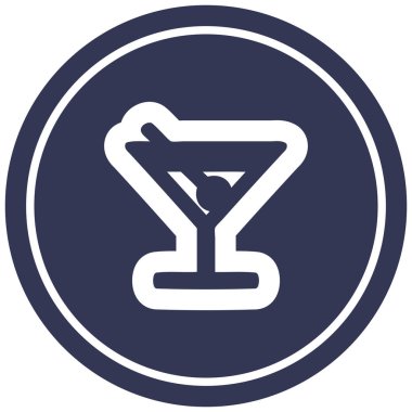 kokteyl zeytin dairesel simgesiyle