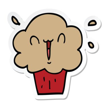 çizgi film çörek etiket