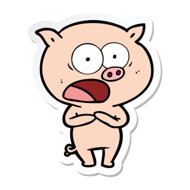 etiket domuz bağıran bir çizgi film