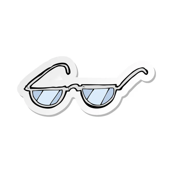 Autocollant de lunettes de dessin animé — Image vectorielle