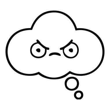 kabarcık düşündüm çizim karikatür