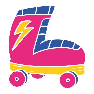 çizgi film doodle paten önyükleme