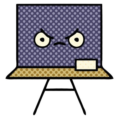 çizgi roman tarzı karikatür yazı tahtası