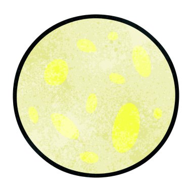 elle çizilmiş karikatür doodle bir dolunay dokulu