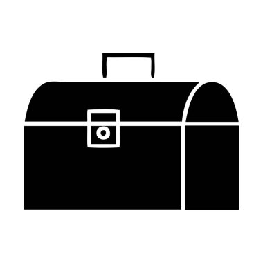 düz sembolü bir metal kasa