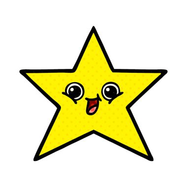 çizgi roman tarzı çizgi film altın yıldız