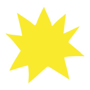 Beyaz işareti karikatür doodle