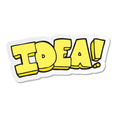 etiket bir çizgi film fikir sembol