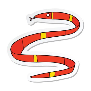 etiket bir çizgi film deniz yılan