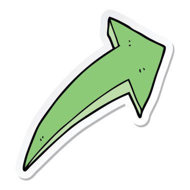 etiket bir karikatür ok