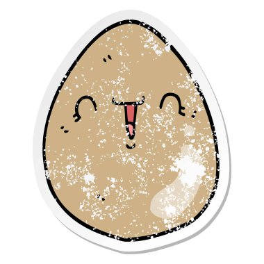 bir çizgi film yumurta sıkıntılı etiket