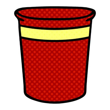 çizgi roman tarzı ilginç karikatür bitki pot