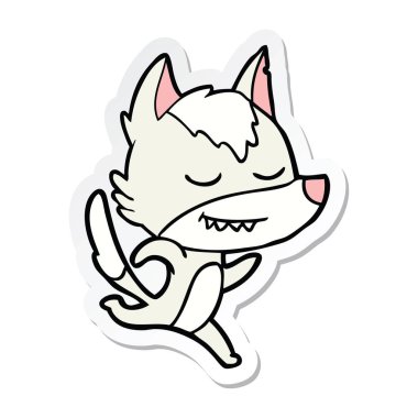 etiket bir dostu karikatür kurt