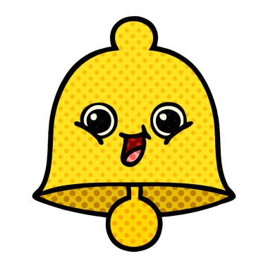 çizgi roman tarzı karikatür bir çan