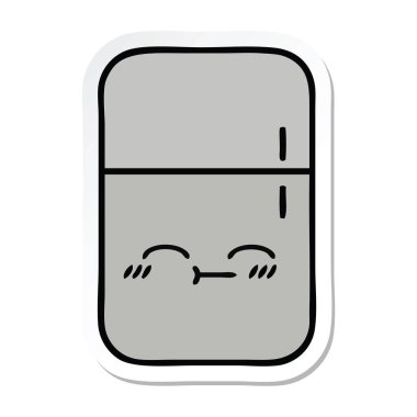 sevimli çizgi buzdolabı dondurucu etiket