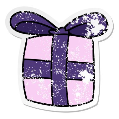 ilginç bir el sıkıntılı etiket çizgi film mevcut çizilmiş