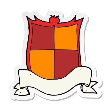 bir Hanedanlık armaları çizgi film etiketi