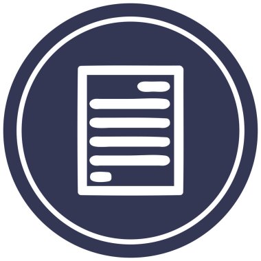 resmi belge dairesel simgesi simgesi