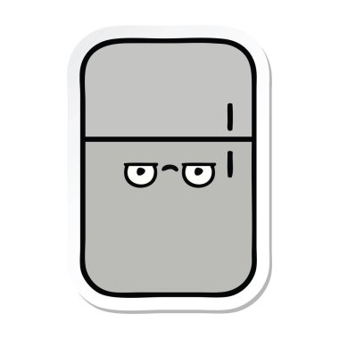 sevimli çizgi buzdolabı dondurucu etiket