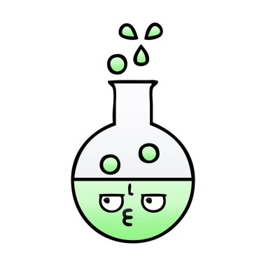 Degrade gölgeli çizgi film tüp