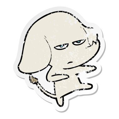 sıkıntılı etiket rahatsız çizgi fil