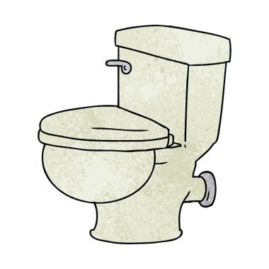 elle çizilmiş karikatür doodle banyo tuvalet dokulu