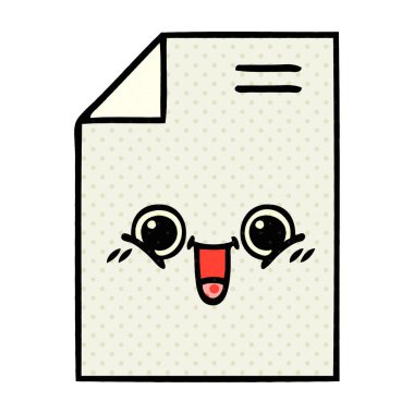 bir parça kağıt, çizgi roman tarzı çizgi film 