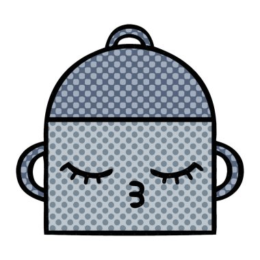 çizgi roman tarzı karikatür bir pişirme tencere