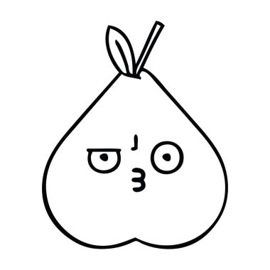 Çizim karikatür armut