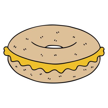 ilginç karikatür peynir simit el çekilmiş