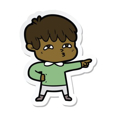 etiket bir çizgi film adamın kafası karışık