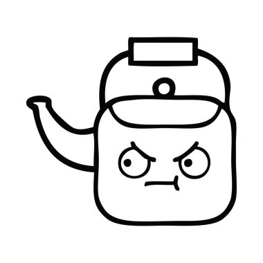 çizgi çizme çizgi film su ısıtıcısı