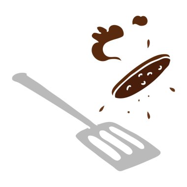 elle çizilmiş karikatür doodle bir burger saygısız