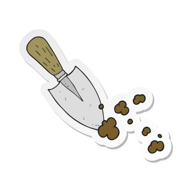 bir çizgi film Bahçe mala etiket