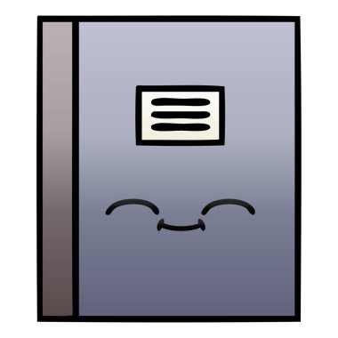 Notebook degrade gölgeli çizgi film