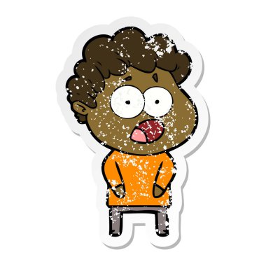 bir karikatür dostum şok sıkıntılı etiket